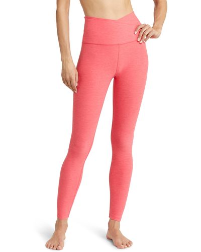 Beyond Yoga Spacedye At Your Leisure High Waisted Midi leggings - Red