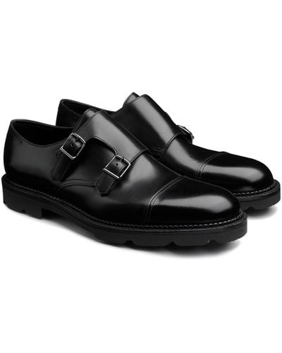 John Lobb William New Standard Double Monk Shoe - Black