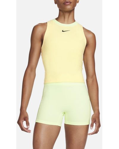 Nike Court Slam Dri-fit Tennis Tank Top - Yellow