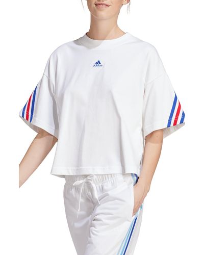 adidas Future Icons 3-stripes Cotton T-shirt - White