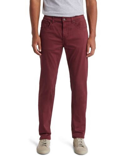 7 For All Mankind Slimmy Luxe Performance Plus Slim Fit Pants - Red