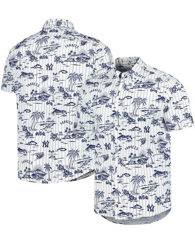 Reyn Spooner New York Yankees Kekai Button-down Shirt At Nordstrom - Blue