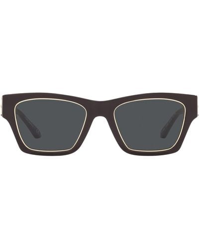 Tory Burch 53mm Rectangular Sunglasses - Gray
