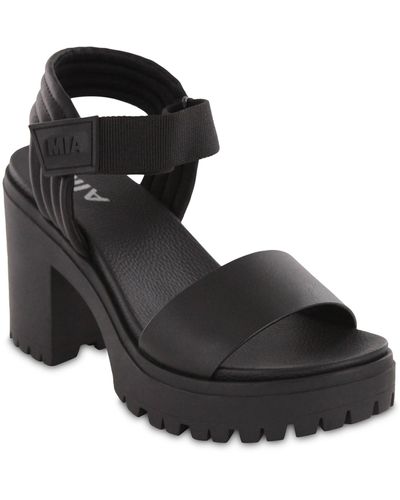 MIA Ivelisse Ankle Strap Sandal - Black