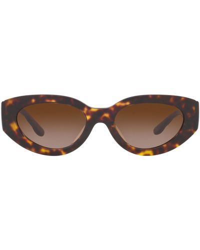 Tory Burch 51mm Gradient Cat Eye Sunglasses - Brown