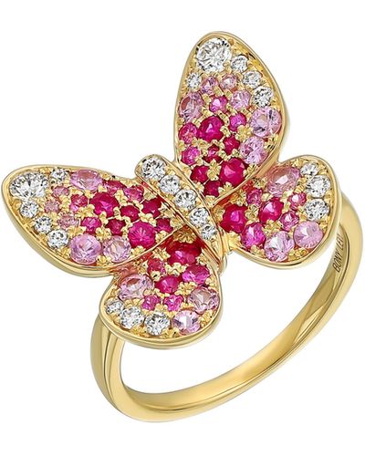Bony Levy El Mar Butterfly Ring - Pink