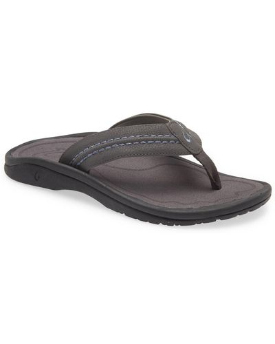 Olukai Hokua Flip Flop - Gray