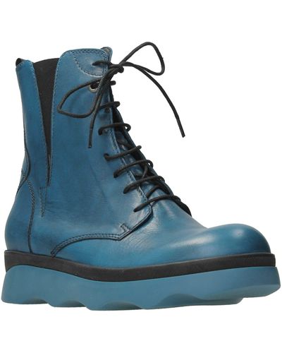 Wolky Akita Water Resistant Combat Boot - Blue