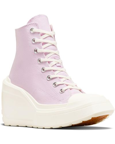 Converse Chuck 70 De Luxe High Top Wedge Sneaker - Pink