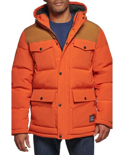 Levi's Arctic Cloth Heavyweight Parka - Orange