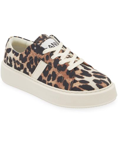 Ganni Sporty Mix Print Sneaker At Nordstrom - Multicolor