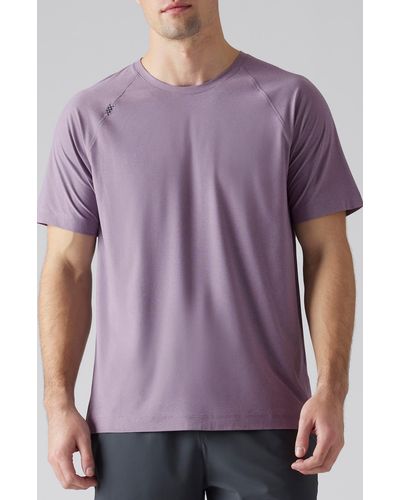 Rhone Reign Athletic Short Sleeve T-shirt - Purple