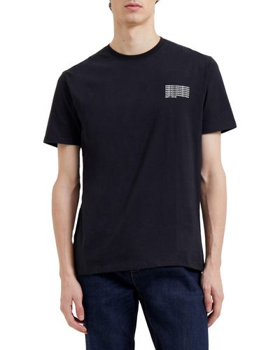 French Connection Repeat Logo Graphic Tee - Black