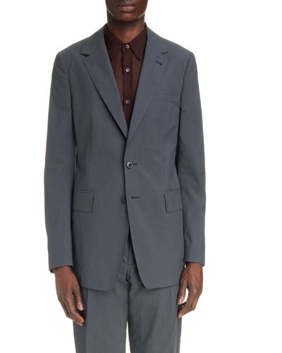Dries Van Noten Kraan Cotton Blend Cord Suit - Gray