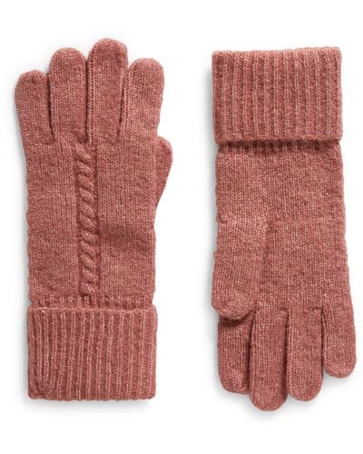 Treasure & Bond Cable Knit Gloves - Red