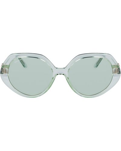 Ferragamo 58mm Modified Oval Sunglasses - Blue