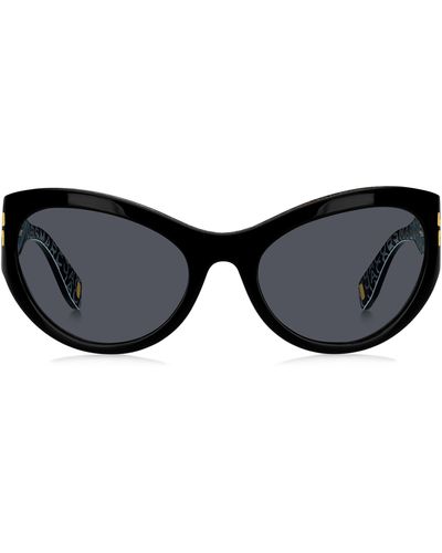 Marc Jacobs 61mm Wrap Cat Eye Sunglasses - Black