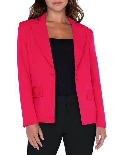 Liverpool Los Angeles One-button Blazer - Red