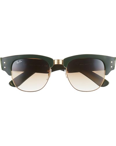 Ray-Ban Mega Clubmaster 53mm Gradient Square Sunglasses - Black