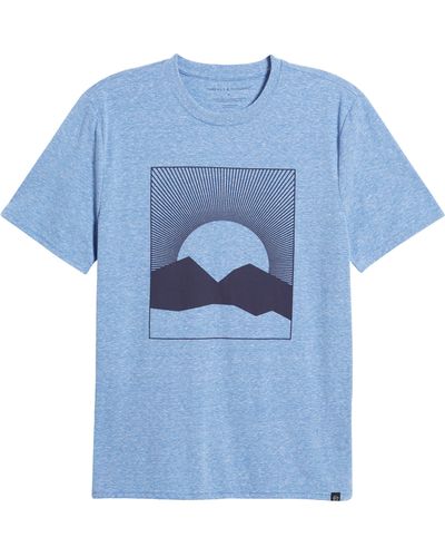Threads For Thought Desert Sunrise Graphic T-shirt - Blue