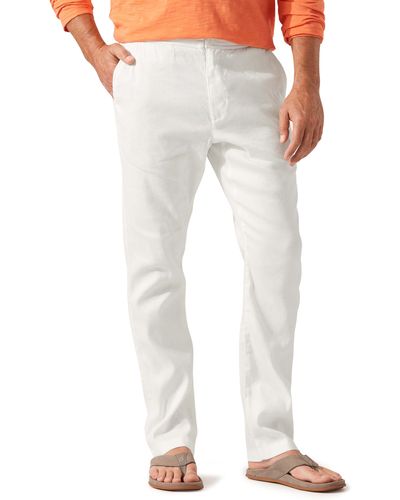 Tommy Bahama Beach Coast Stretch Linen & Cotton Pants - White