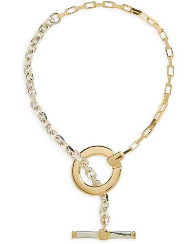 Bottega Veneta Key Chain Link toggle Bracelet - Metallic