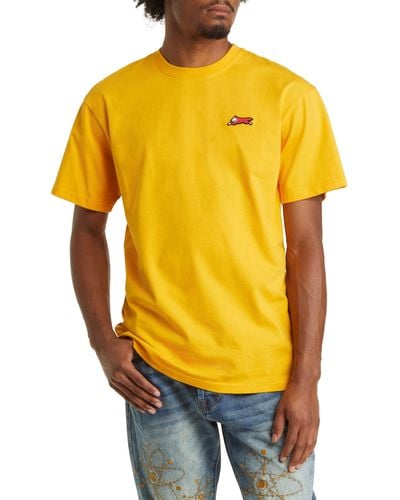 ICECREAM Basic Chest Logo Cotton T-shirt - Yellow