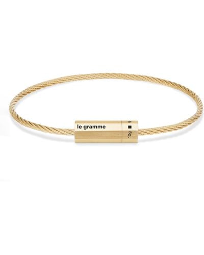 Le Gramme 10g Brushed 18k Octagonal Cable Bracelet At Nordstrom - Multicolor
