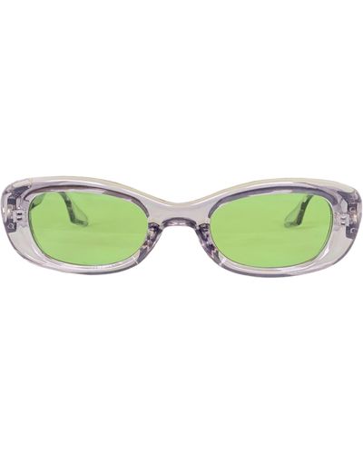 Fifth & Ninth Maxi 56mm Polarized Oval Sunglasses - Green