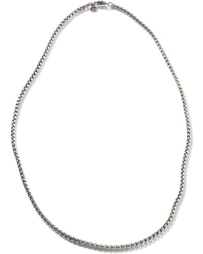 John Hardy Naga Box Chain Necklace - White