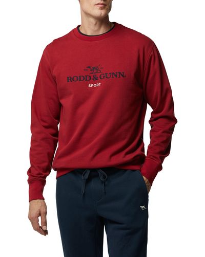 Rodd & Gunn Grenada North Cotton Crewneck Sweatshirt - Red