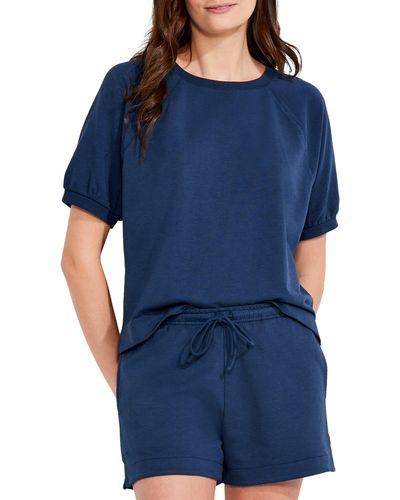 NZT by NIC+ZOE Nzt By Nic+zoe French Terry T-shirt - Blue