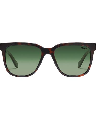 Quay Wired 54mm Polarized Square Sunglasses - Green