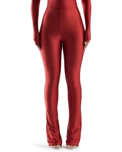 Naked Wardrobe U Get The Boots Bootcut leggings - Red