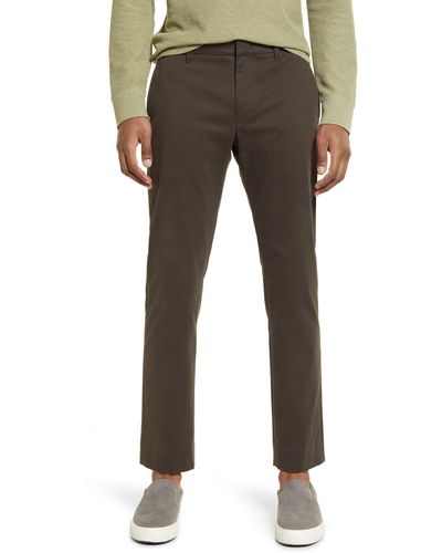 Vince Griffith Stretch Cotton Twill Chino Pants - Gray