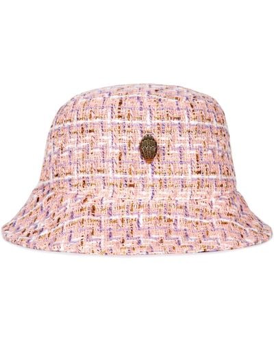Kurt Geiger Tweed Bucket Hat - Pink