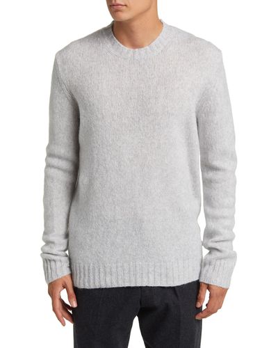 NN07 Lee 6598 Wool Blend Crewneck Sweater - White