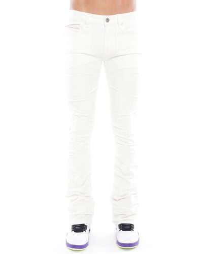 Cult Of Individuality Hipster Nomad Stretch Bootcut Jeans - White