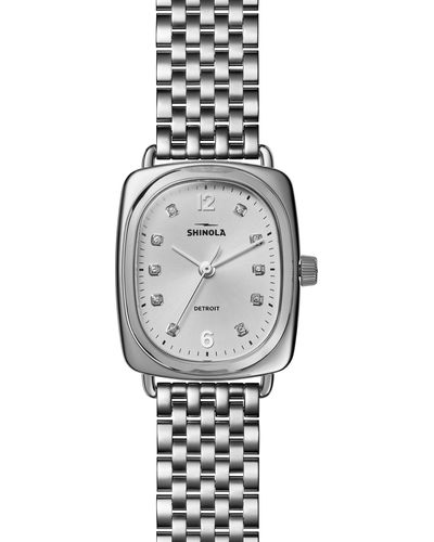 Shinola Bixby Diamond Bracelet Watch - Gray