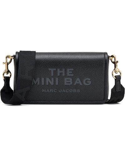Marc Jacobs The Mini Leather Crossbody Bag - Black