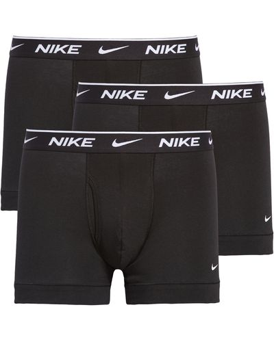 Nike 3-pack Dri-fit Essential Stretch Cotton Trunks - Black