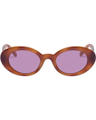 Le Specs Nouveau Trash Round Sunglasses - Red