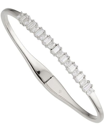 Nadri Chateau Cubic Zirconia Hinge Bracelet - Metallic