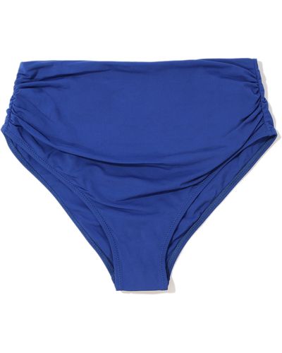 Hanky Panky Ruched High Waist Bikini Bottoms - Blue