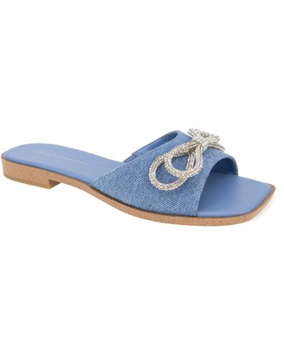 BCBGMAXAZRIA Laffi Slide Sandal - Blue