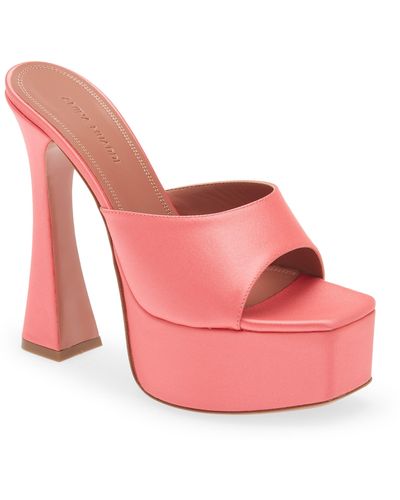 AMINA MUADDI Dalida Platform Sandal - Pink
