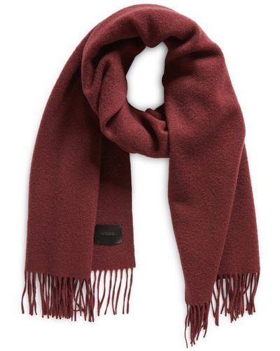 Vince Double Face Cashmere Scarf - Red