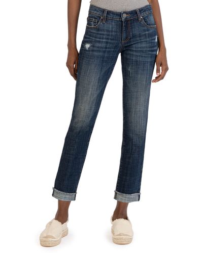 Kut From The Kloth Amy Crop Slim Jeans - Blue