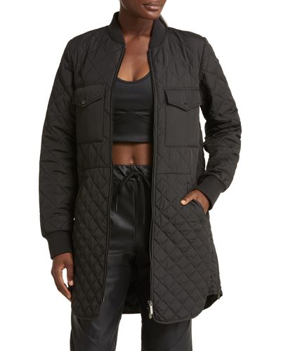 Zella Quilted Recycled Polyester Jacket - Black