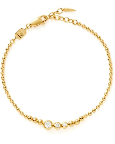 Missoma Cubic Zirconia Ball Chain Bracelet - Metallic